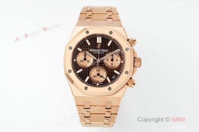 APS Factory Audemars Piguet Royal Oak 41mm Calibre 4401 Movement Brown Face RG Band Watch